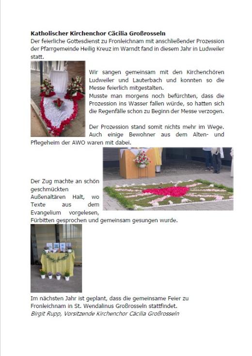 2026-06-09 Rückblick Fronleichnam v. Kirchenchor GR